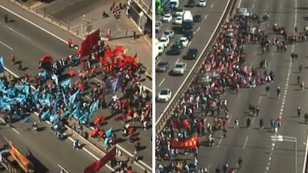 Corte Autopista 25 de Mayo