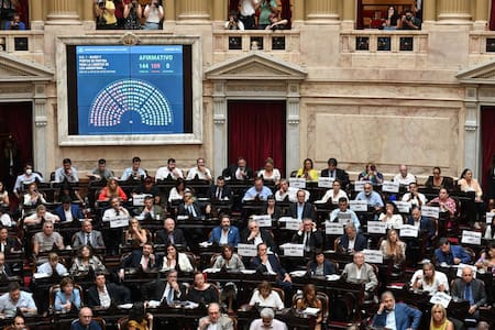 Diputados aprobó en general la Ley Ómnibus. Foto: Télam