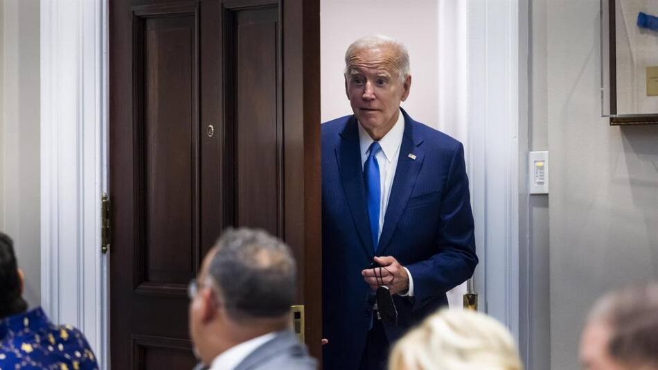 Joe Biden en reunión por la falta de docentes_EFE