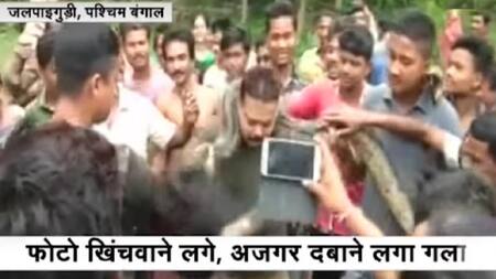 YouTube - hombre casi muere estrangulado por pitón