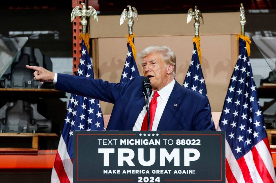 Donald Trump en campaña electoral. Foto: Reuters.