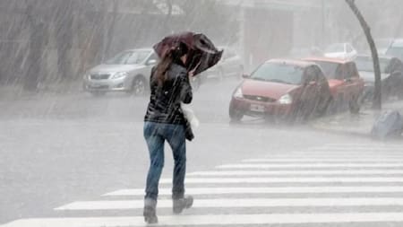 Lluvias en Buenos Aires. Foto: NA.