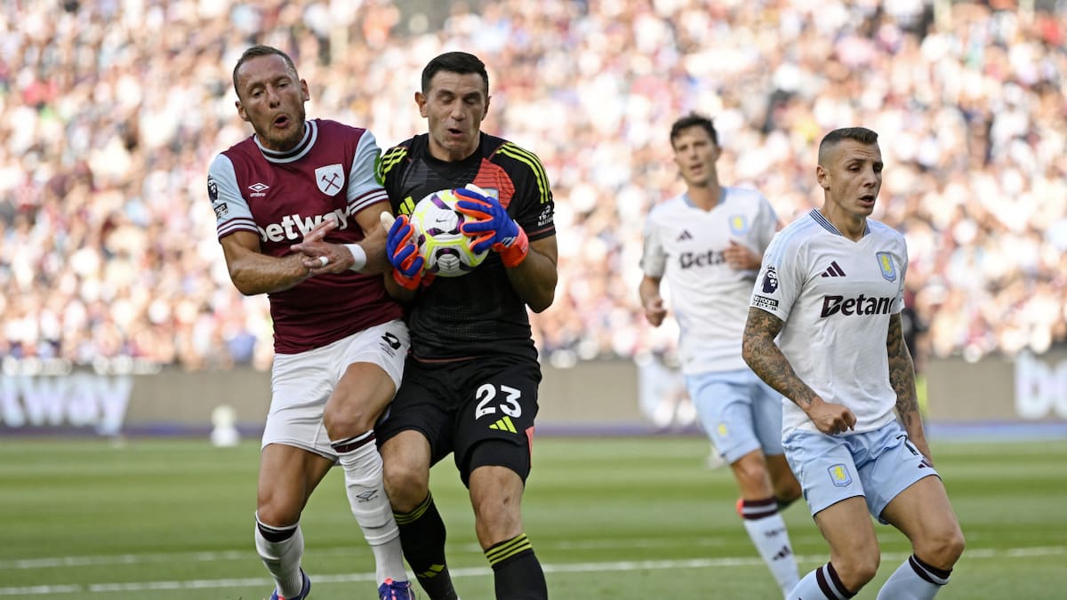 Dibu Martínez, Aston Villa. Foto: Reuters