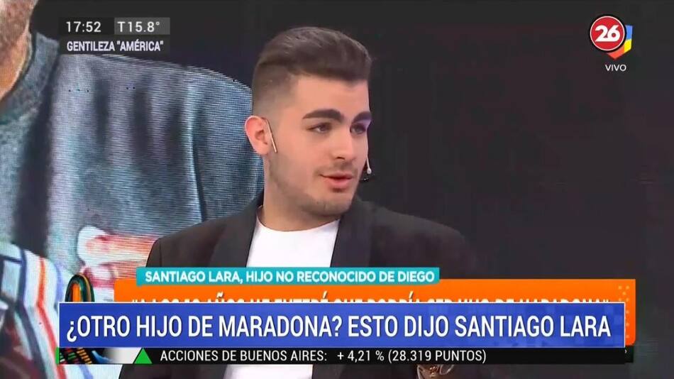 Santiago Lara, supuesto hijo no reconocido de Diego Maradona: "Me quedé en shock"