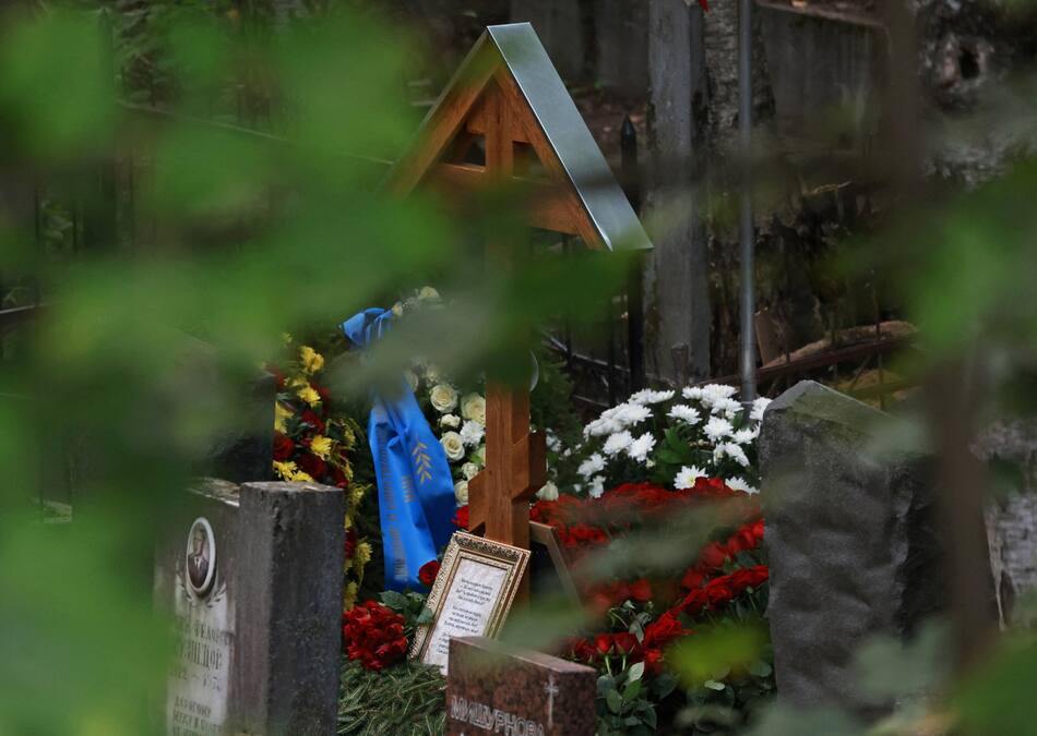 Tumba de Yevgueni Prigozhin. Foto: Reuters.