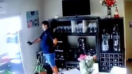 Robo en departamento de Caballito filmado por la cámara de seguridad