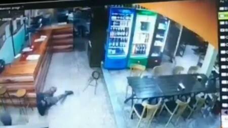 Violento robo, pizzería