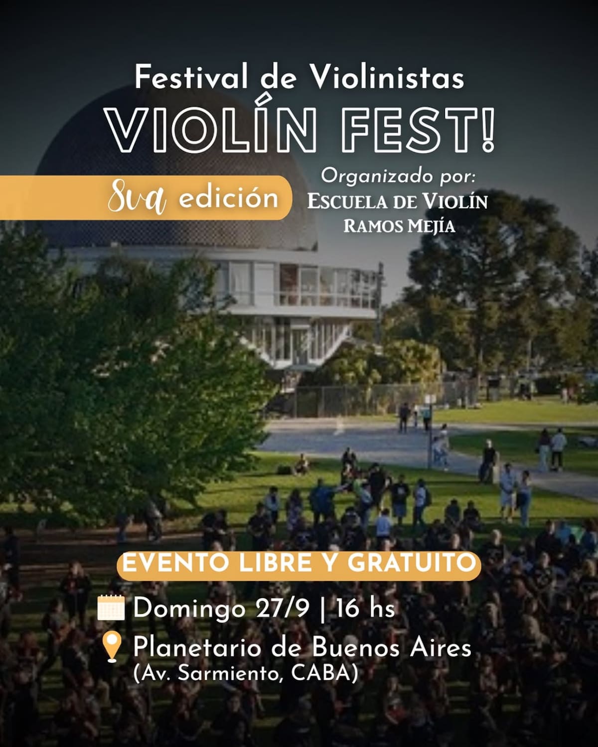 Convocatoria de la Escuela de Violín de Ramos Mejía
