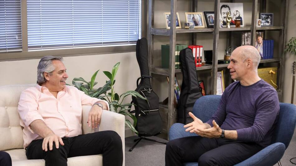 Alberto Fernández y Horacio Rodríguez Larreta, AGENCIA NA