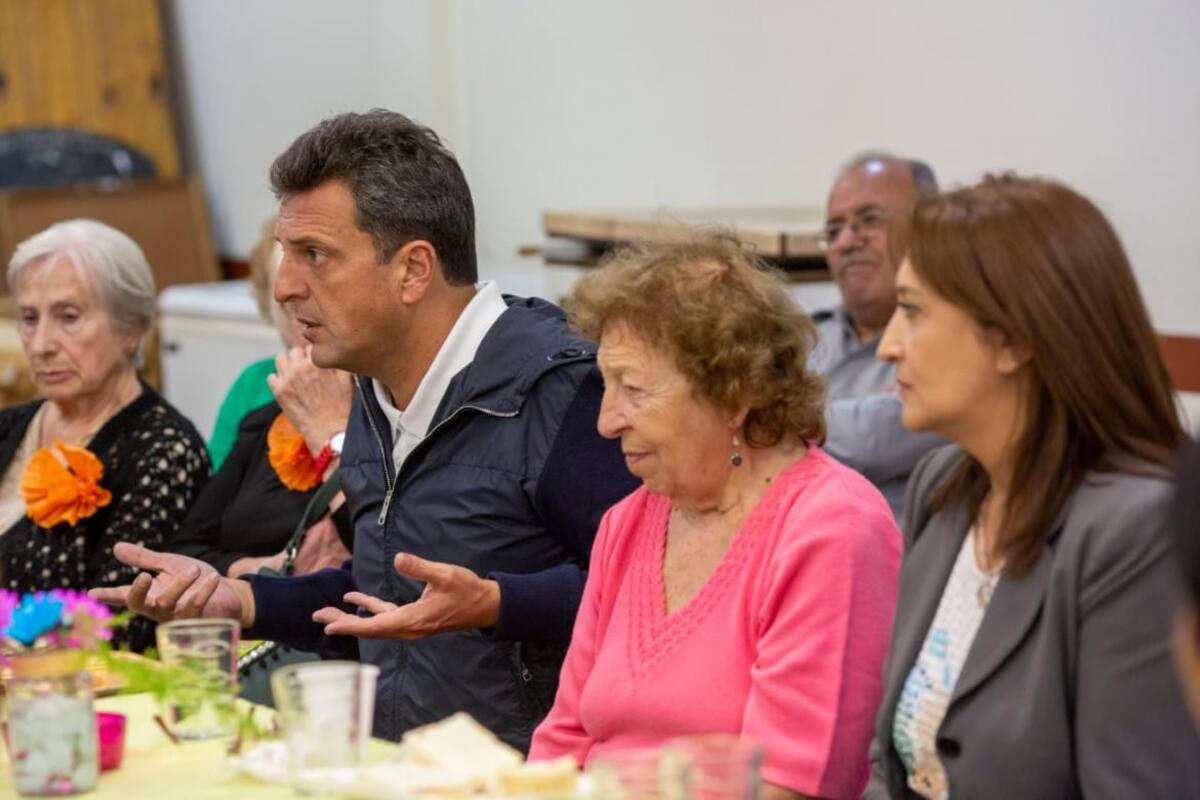 Sergio Massa, Mirta Tundis, Centro de Jubilados, política, Frente Renovador, Elecciones 2019