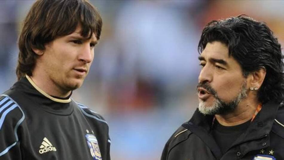 Maradona y Messi