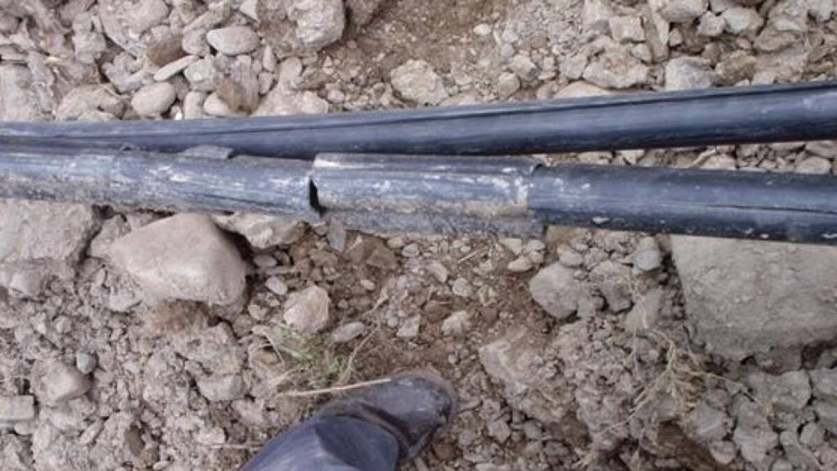 Cortes de fibra óptica