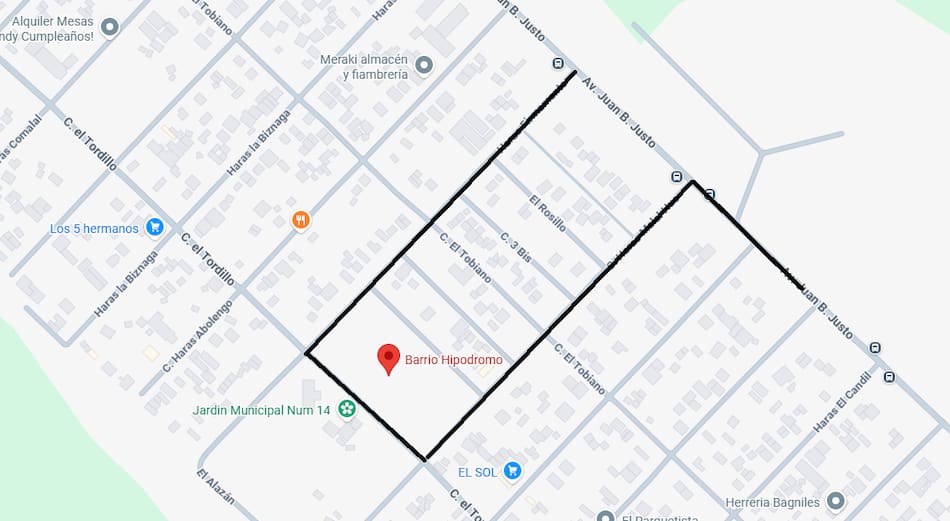 El nuevo recorrido de la línea 562 de Mar del Plata.