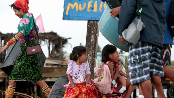 Crisis climática en Panamá: inició el traslado de un pueblo indígena de la isla a tierra firme