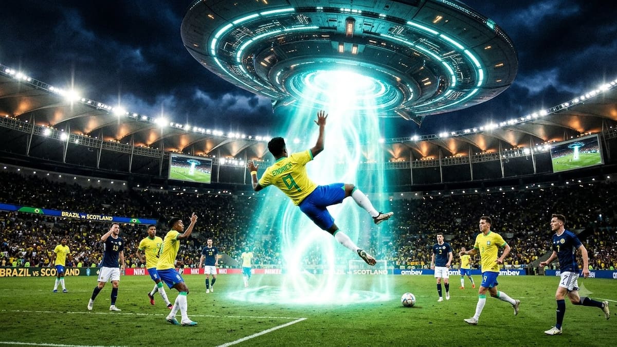 Ni en Hollywood: una vidente anticipó que aparecerán ovnis durante el partido de Brasil vs Escocia