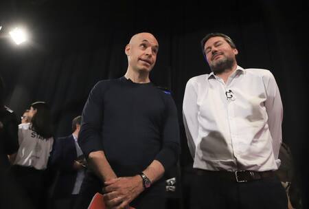 Candidatos a jefe de Gobierno Matías Lammens, Horacio Rodríguez Larreta, Debate, NA