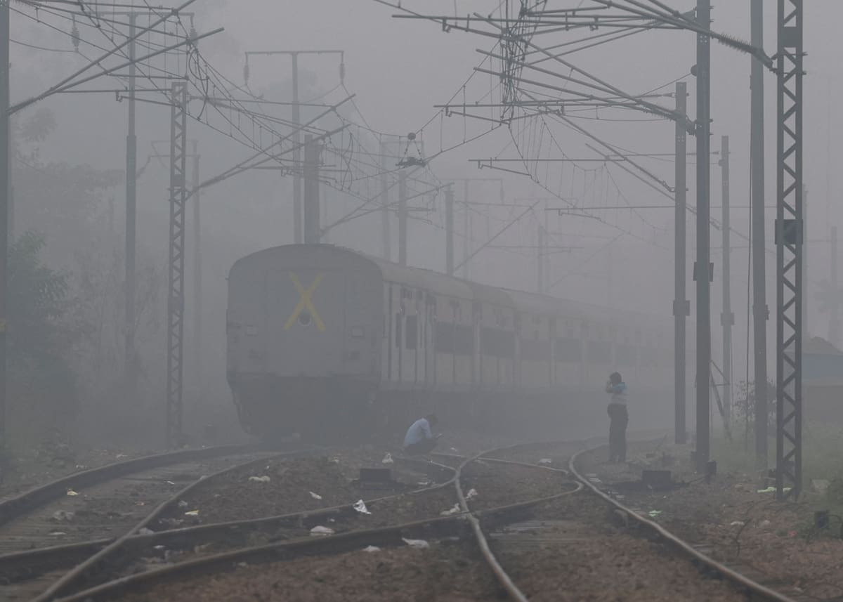 Contaminación en India. Foto: EFE.