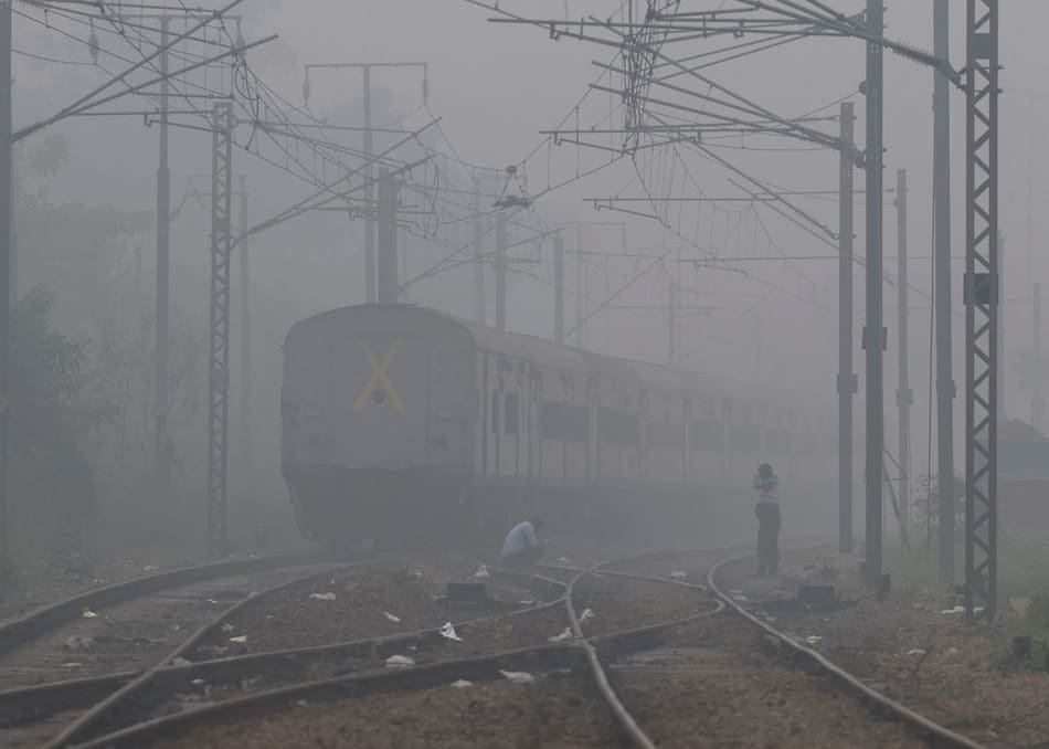 Contaminación en India. Foto: EFE.