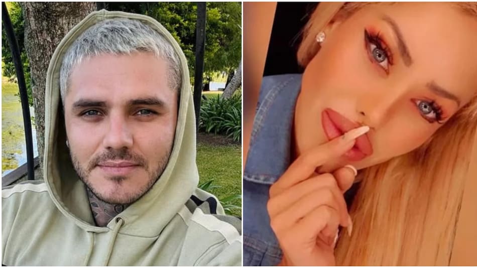 Mauro Icardi y Natacha Rey.