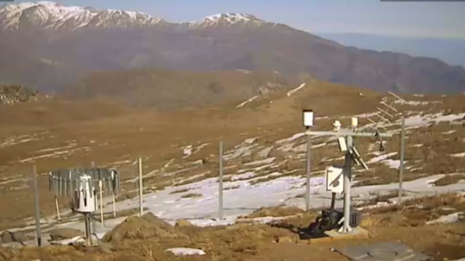 La cordillera chilena en la actualidad. Foto: Twitter @QuePasaCL