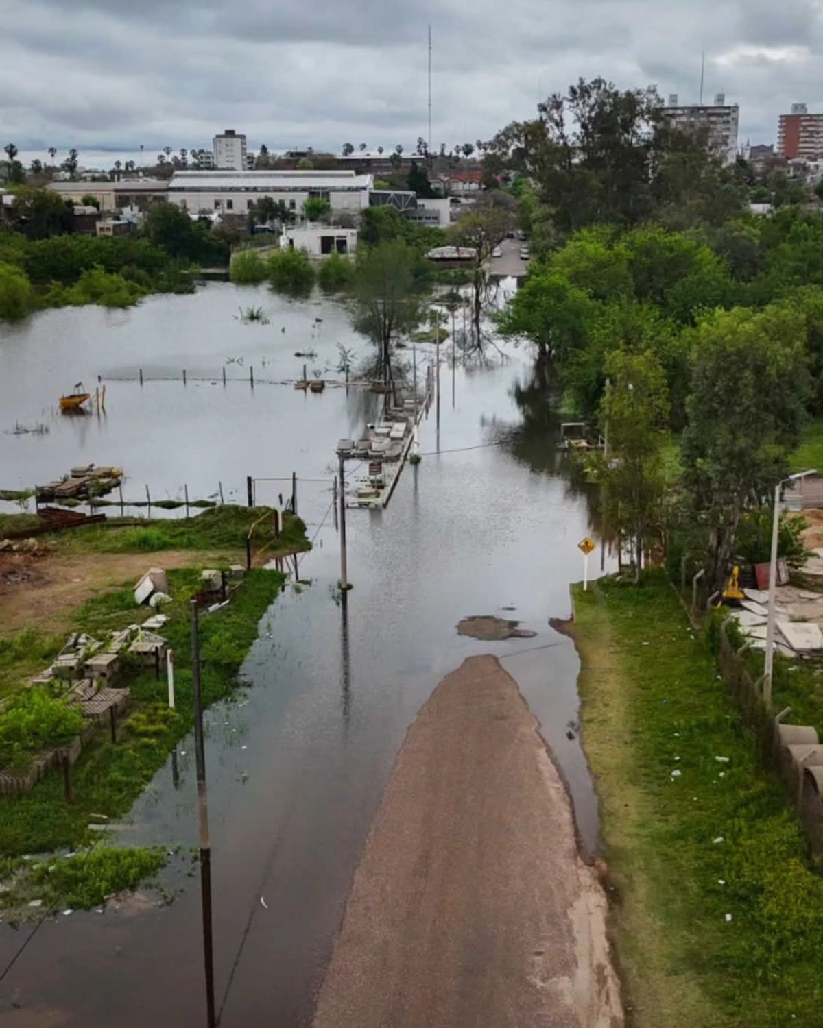 Inundación en Entre Rios por la crecida del rio Uruguay
