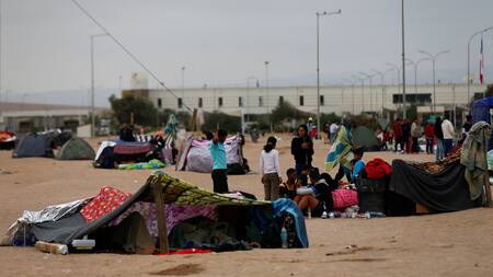 Migrantes en Chile. Foto: Reuters