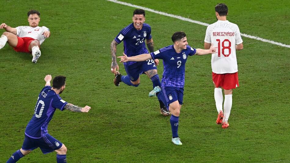 Argentina vs Polonia, Mundial Qatar 2022. Foto: EFE.