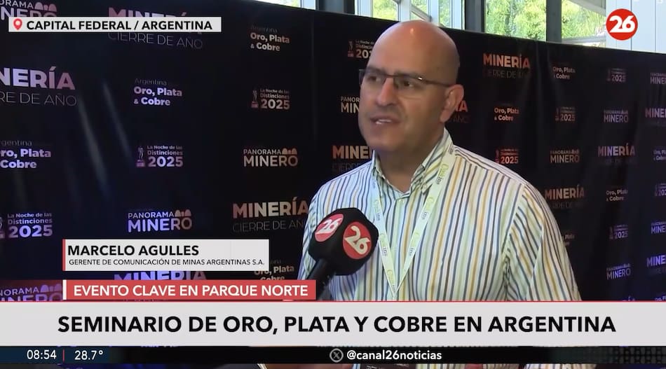 Seminario de Cobre, oro y plata en la Argentina.