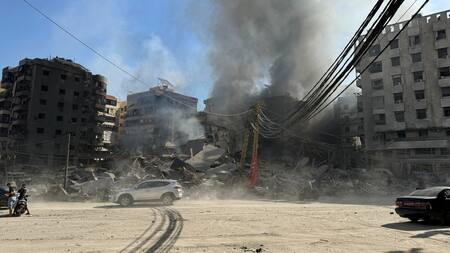 Los ataques israelíes sobre Beirut y otras ciudades libanesas son constantes. Foto: Reuters.