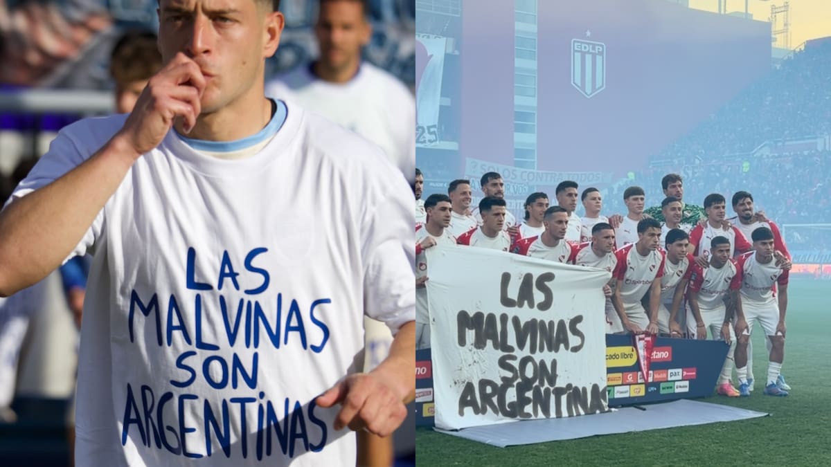 Equipos del fútbol argentino replicaron el mensaje de la Selección en la cancha: “Las Malvinas son Argentinas”