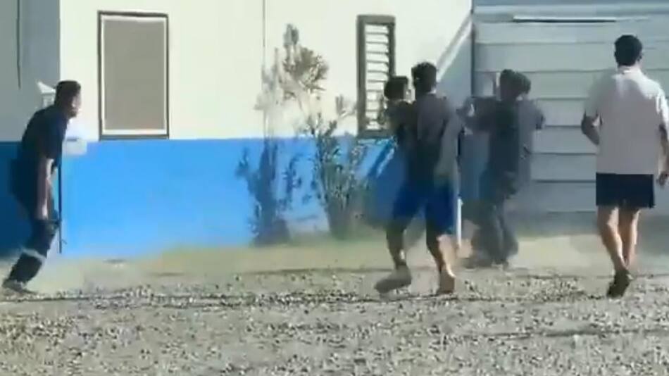 Batalla campal en Córdoba. Foto: captura video