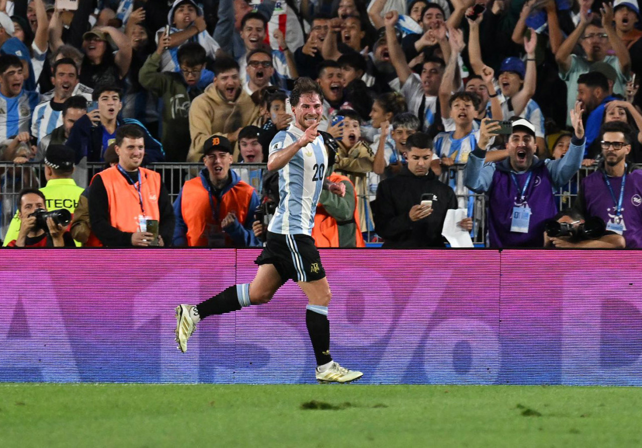 Alexis Mac Allister en la Selección Argentina. Foto: NA/Juan Foglia