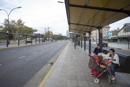 Paro de colectivos; paro de transporte. Foto: NA (Mariano Sánchez)