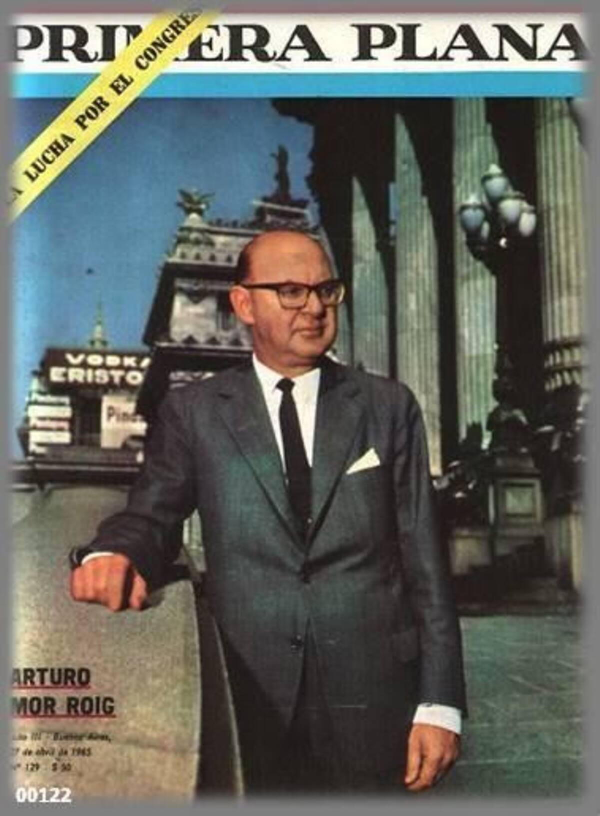 El Presidente de la Camára de Diputados Dr. Arturo Mor Roig en la portada de la revista Primera Plana del 27 de abril de 1965