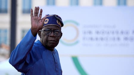 El presidente de Nigeria, Bola Tinubu. Foto: Reuters.