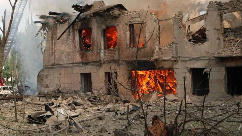 El drama de la guerra en Ucrania. Foto: NA.