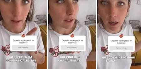 El enojo de Juana Repetto. Foto: NA.