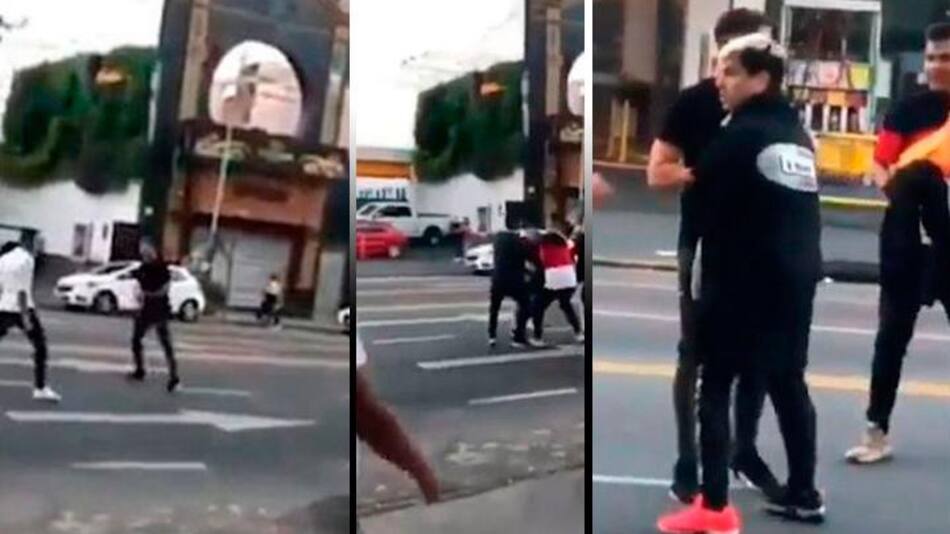 Rapero Duki a las trompadas en la calle