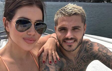 Wanda Nara y Mauro Icardi. Foto: Instagram.