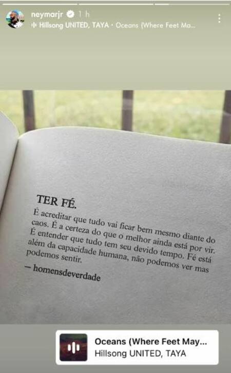 Mensaje de Neymar tras la lesión en su tobillo en el Mundial de Qatar 2022. Foto: NA.