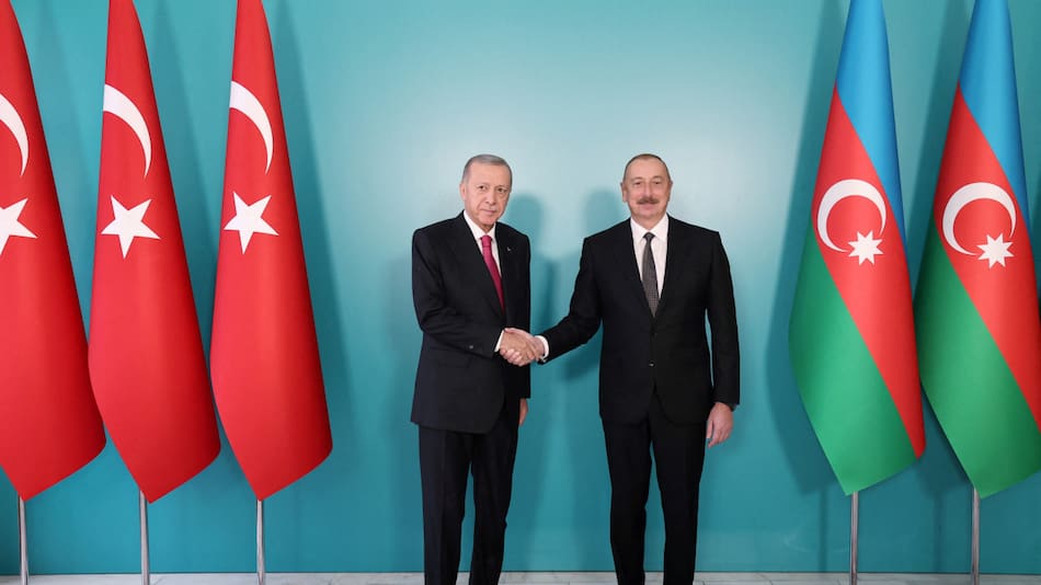 Alíev y Erdogan. Foto: Reuters.