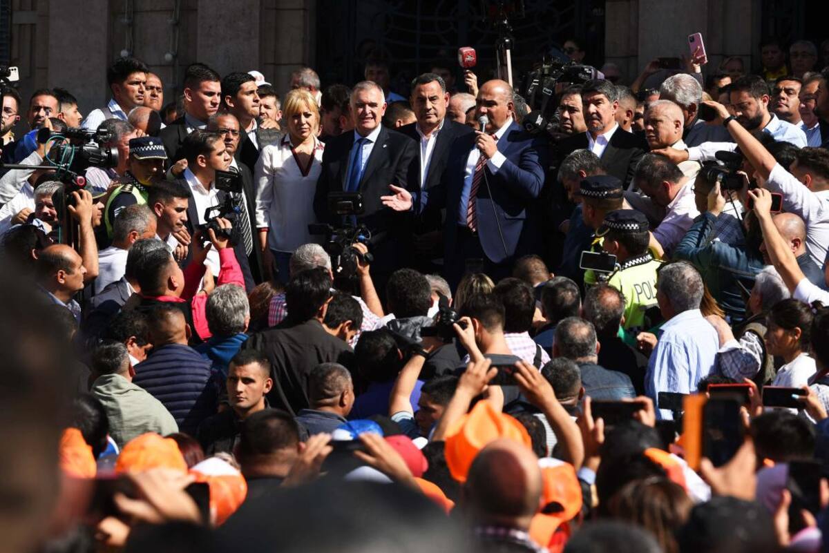 Juan Manzur, acto en Tucumán. Foto: Télam