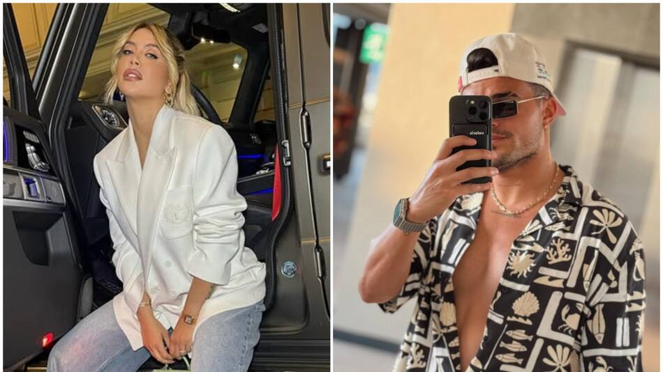Wanda Nara y Daniel Guzmán. Foto: Instagram.