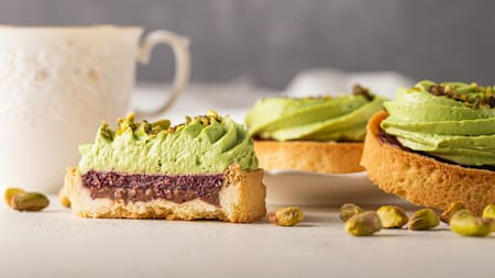 Tarta de pistacho. Foto: Unsplash.