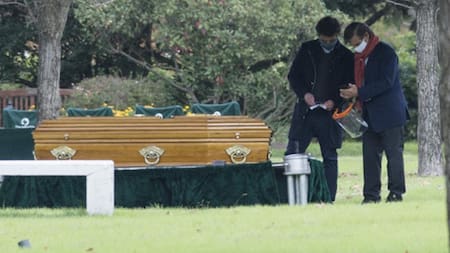 Último adiós a Goldie Legrand, cementerio