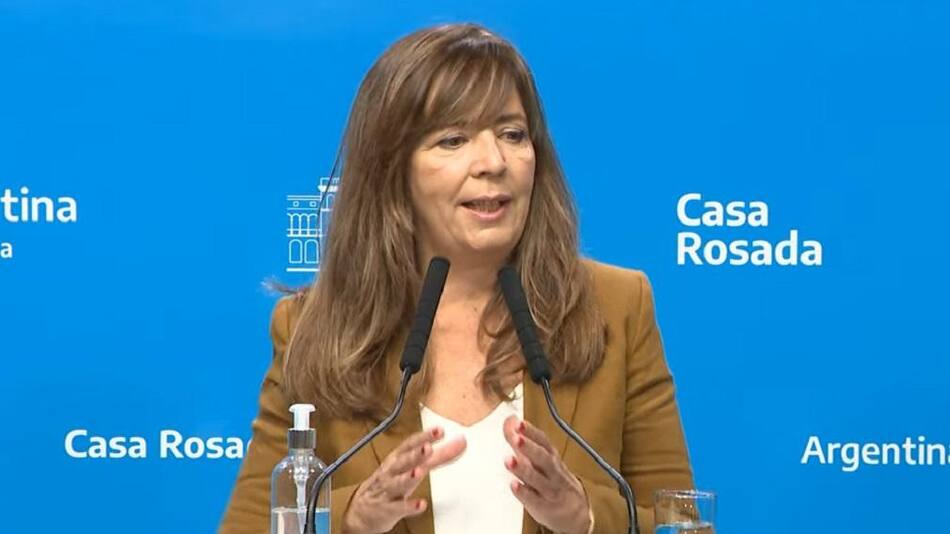 Gabriela Cerruti, vocera del Gobierno, foto captura de video