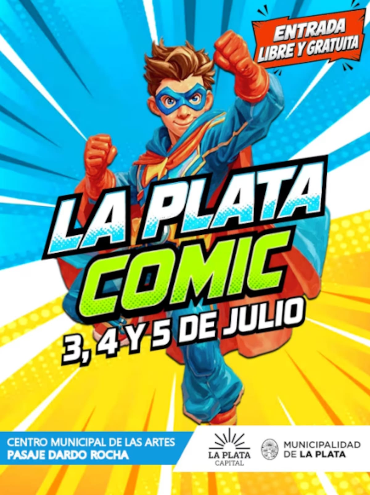 Miles de fanáticos se reúnen en el Pasaje Dardo Rocha para disfrutar de La Plata Comic, un evento con entrada libre que combina cómics, manga, cosplay, gaming y espectáculos en vivo para todas las edades.