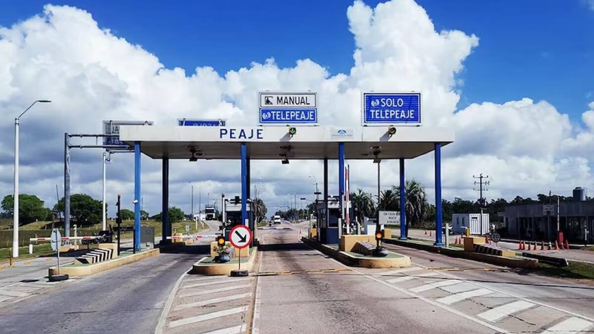 Peaje de Uruguay. Fuente: X