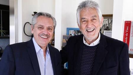 Alberto Fernández junto al gobernador de San Luis Alberto Rodríguez Saá, Frente de Todos, Elecciones 2019