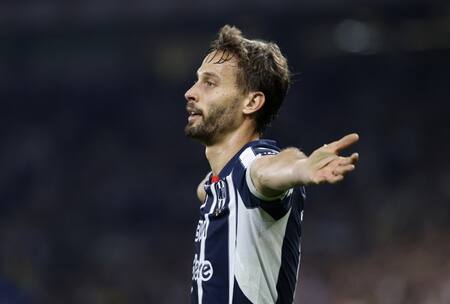Sergio Canales en el Monterrey. Foto: REUTERS.
